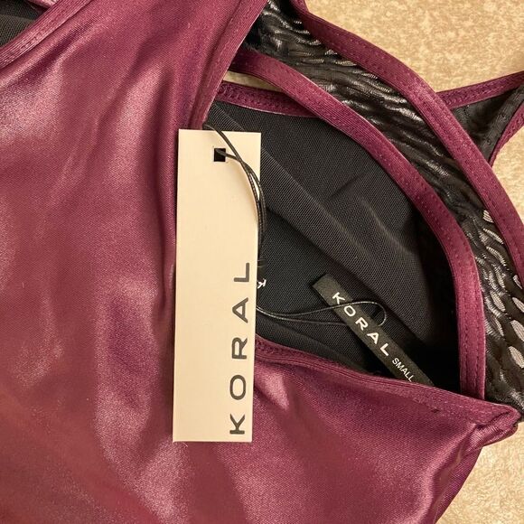 KORAL Fling Infinity Tank - Eggplant/Black S - Picture 6 of 8